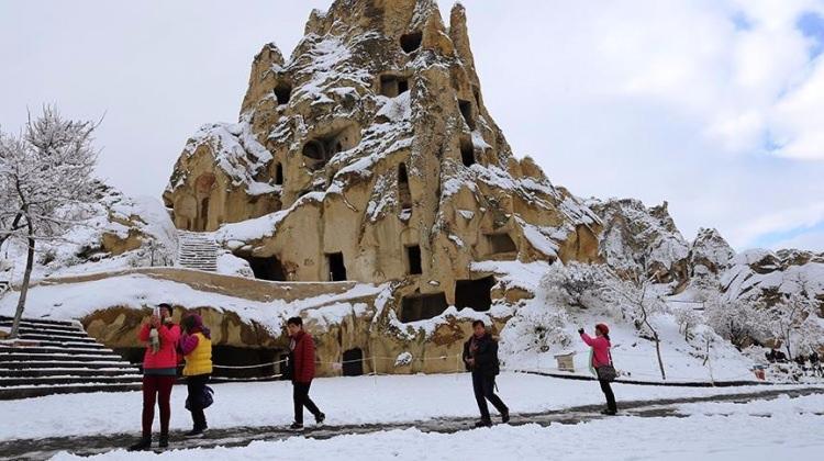 Kapadokya beyaza büründü Kapadokya beyaza büründü